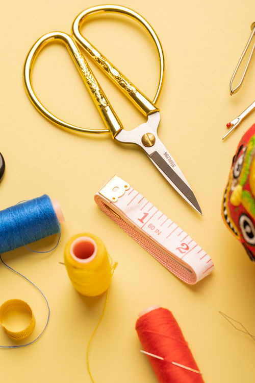 皮尺縫紉用品刺繡針織針線攝影圖 攝影